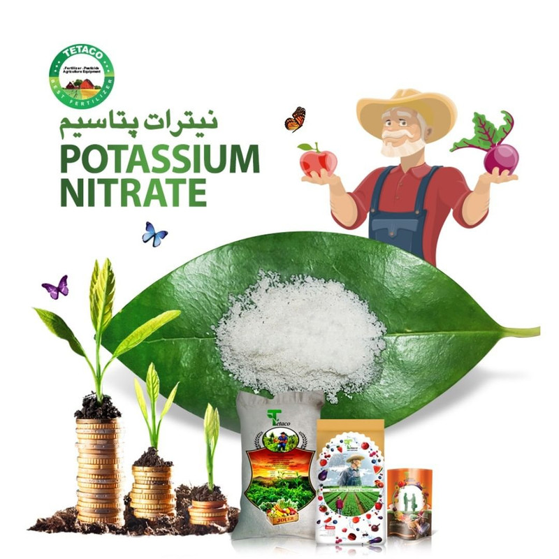 کود نیترات پتاسیم NPK 13-0-46 تتاکو مدل GROWFAST وزن 1 کیلوگرم