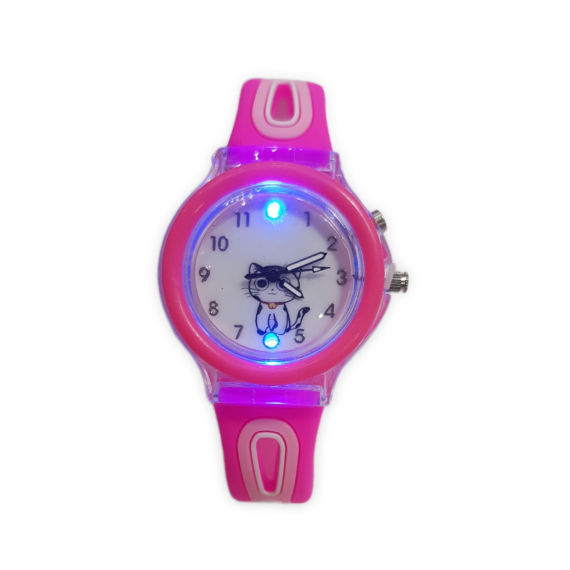 ساعت مچی عقربه ای بچگانه مدل چراغ‌دار عروسکی کد 88ki32