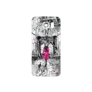 MAHOOT Collage of Catwalk Bridge Cover Sticker for Samsung Galaxy S6
