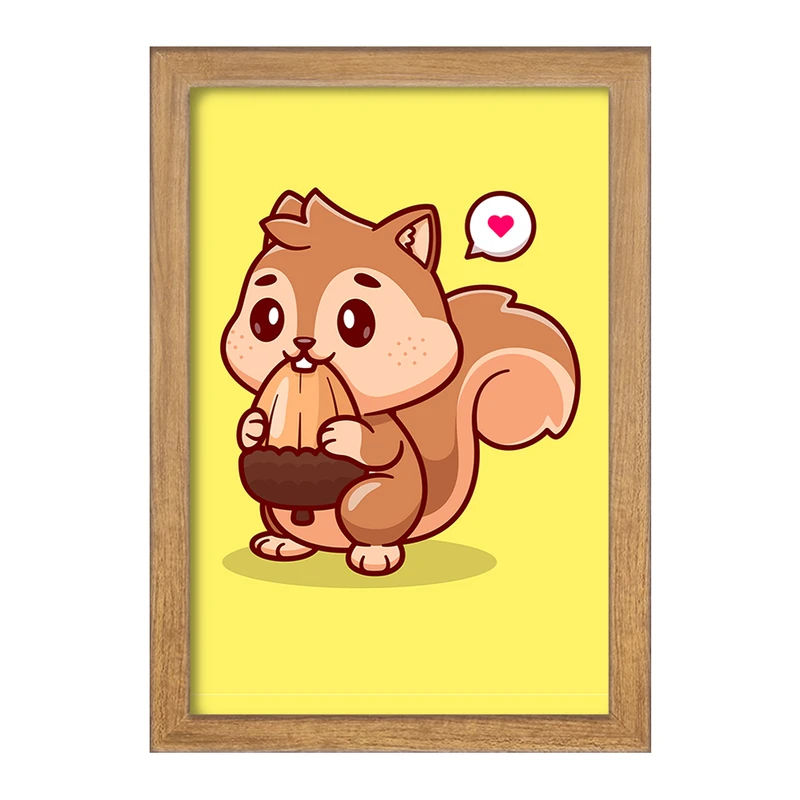 تابلو خندالو مدل حیوانات بامزه سنجاب کد 29660