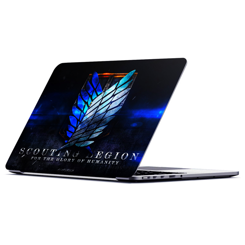 استیکر لپ تاپ ماسا دیزاین طرح attack on titan مدل MASAV0205 مناسب برای لپ تاپ 15.6 اینچ