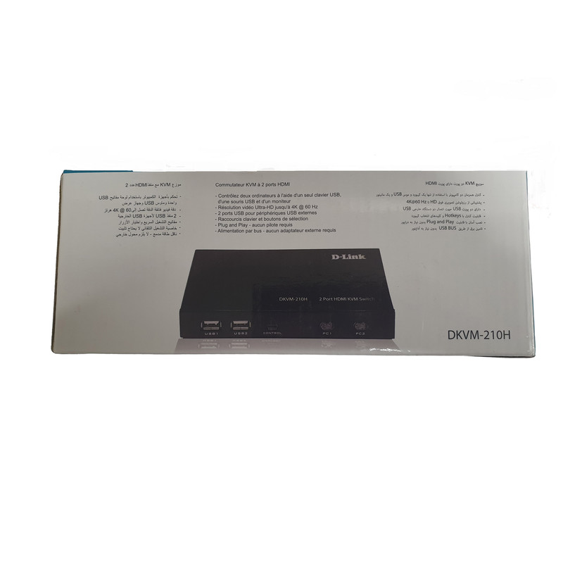 سوییچ 2 پورت KVM دی لینک مدل DKVM-210H 2
