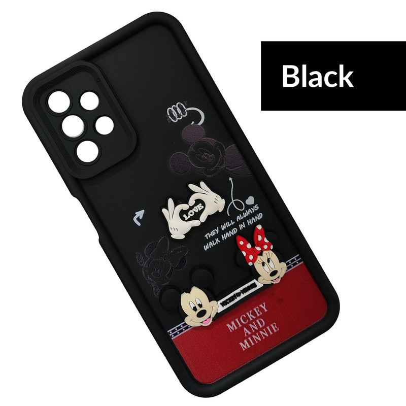 کاور موفی مدل Silicone Puffer Minni Mouse Strap مناسب برای گوشی موبایل سامسونگ Galaxy A52 به همراه بندآویز