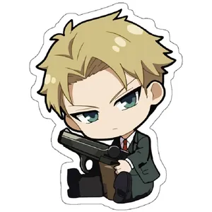 استیکر لپ تاپ مدل Chibi spy x family spy loid forger