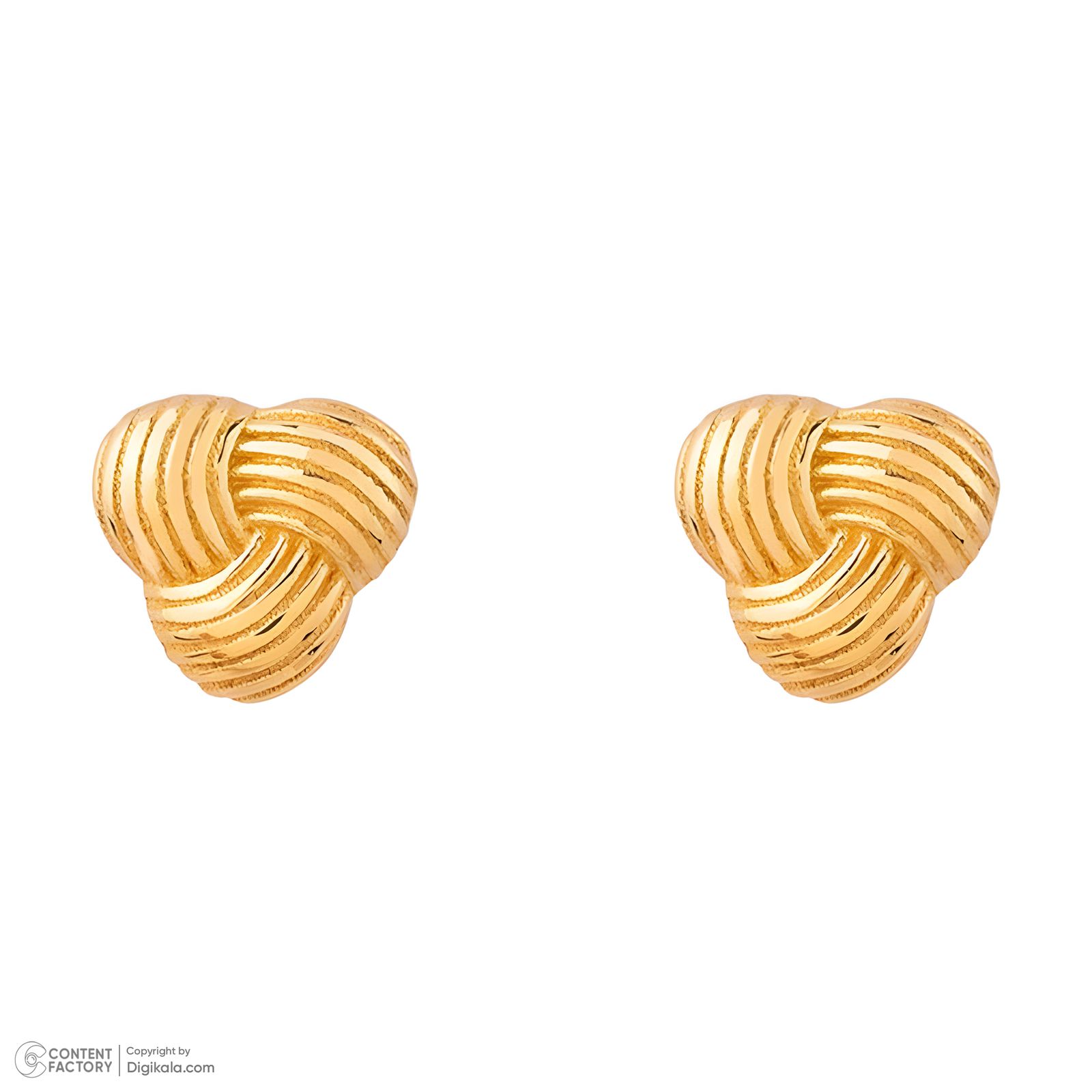 گوشواره میخی طلا 18 عیار زنانه کیا گالری مدل سپیدار کد EM432 - - 3