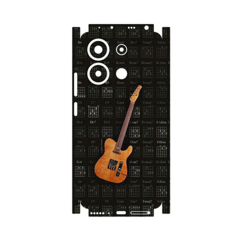 برچسب پوششی ماهوت مدل Guitar_Instrument-FullSkin مناسب برای گوشی موبایل شیائومی Redmi Note 13 4G