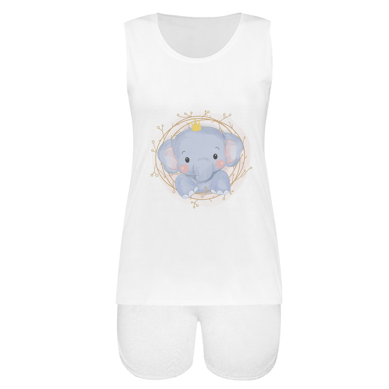 ست تاپ و شلوارک زنانه مدل KHSH 0004-0360