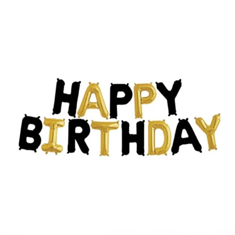 بادکنک فویلی پارتی لند تهران مدل هپی برت دی  کد 4046 مجموعه 13 عددی