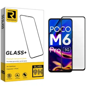 محافظ صفحه نمایش شیشه ای راندیکا مدل RK مناسب برای گوشی موبایل شیائومی Poco M6 Pro