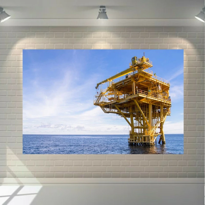 پوستر دیواری طرح سکوی نفتی کد FP231