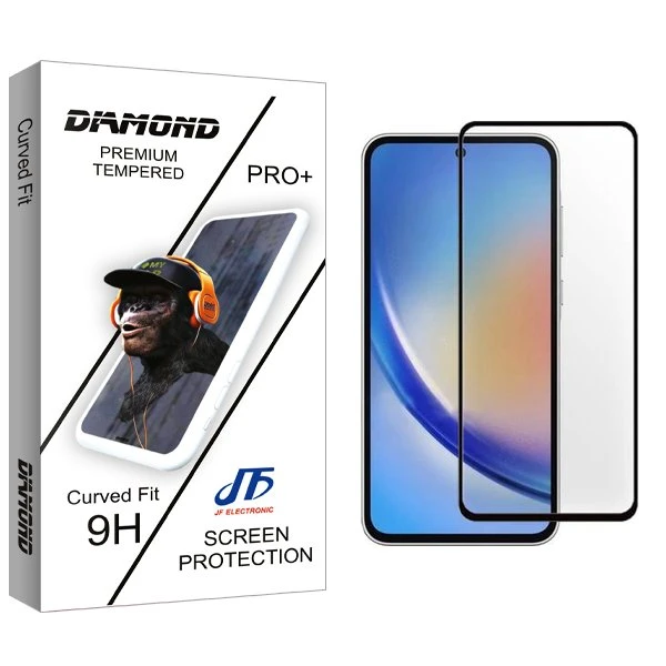 محافظ صفحه نمایش شیشه ای جی اف مدل Diamond مناسب برای گوشی موبایل سامسونگ Galaxy A35