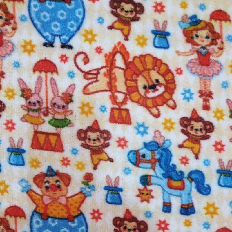 پارچه حوله ای طرح عروسکی مدل سیرک