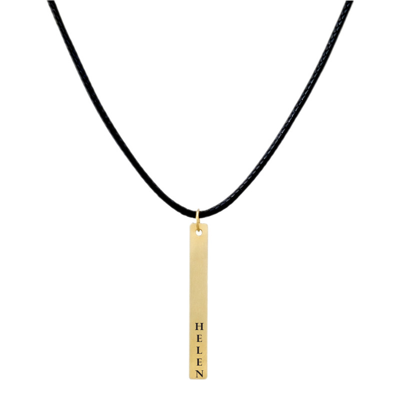 گردنبند طلا 18 عیار زنانه لیردا مدل اسم هلن  9011
