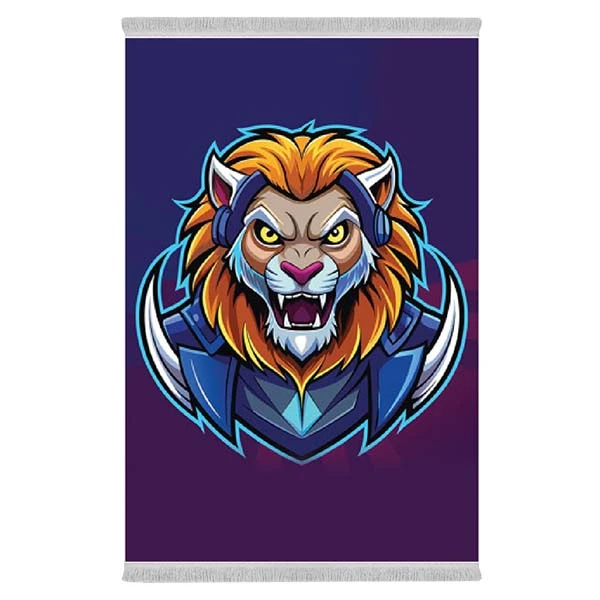 فرش پارچه‌ای دفه مدل فرشینه طرح فانتزی کد 8250