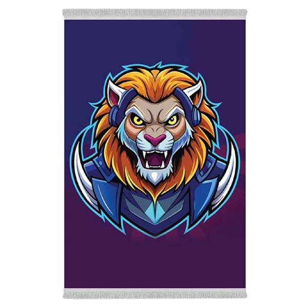 فرش پارچه‌ای دفه مدل فرشینه طرح فانتزی کد 8250