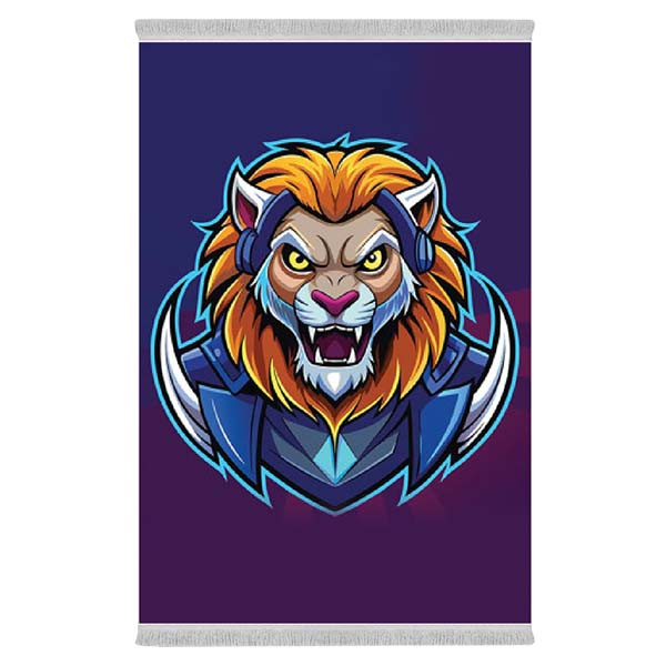 فرش پارچه‌ای دفه مدل فرشینه طرح فانتزی کد 8250