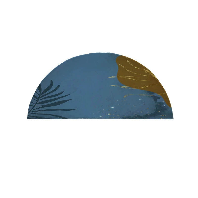   پادری مدل نیم دایره طرح فانتزی کد 9314 سایز 90×45 سانتی متر