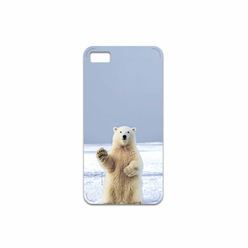 برچسب پوششی ماهوت مدل Polar-bear مناسب برای گوشی موبایل بلک بری Z10