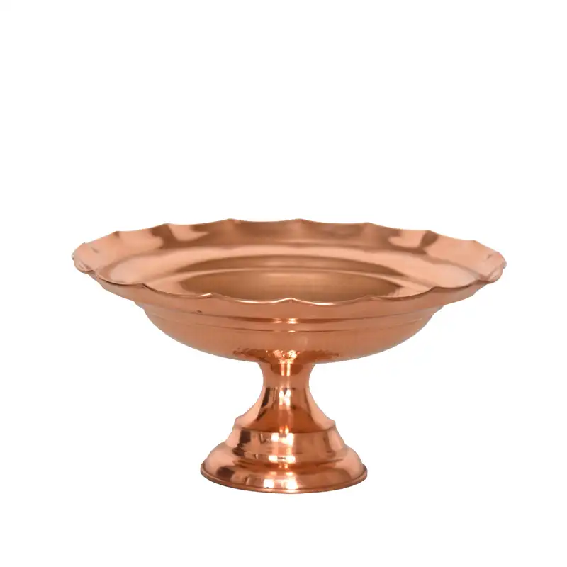 میوه خوری مسی مدل لب کنگره کد 024