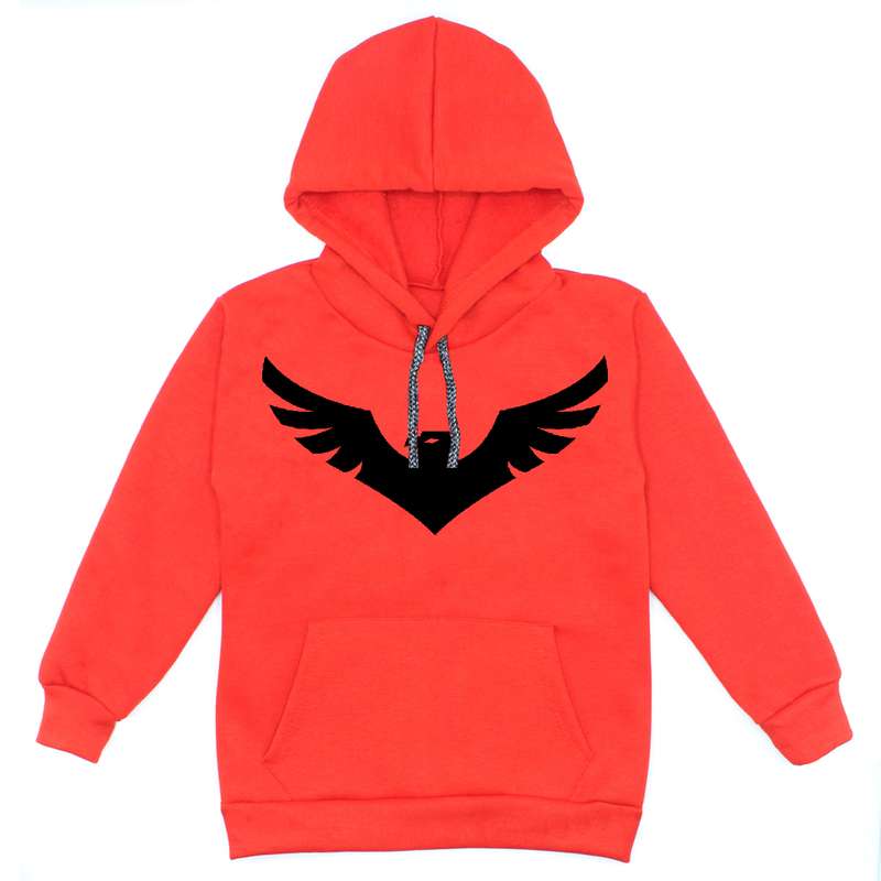 هودی پسرانه مدل عقاب W38 رنگ قرمز