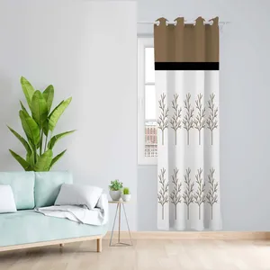 پرده طرح شاخه مدل مخمل پانچی کد 1473 z سایز 140x200 سانتی متر