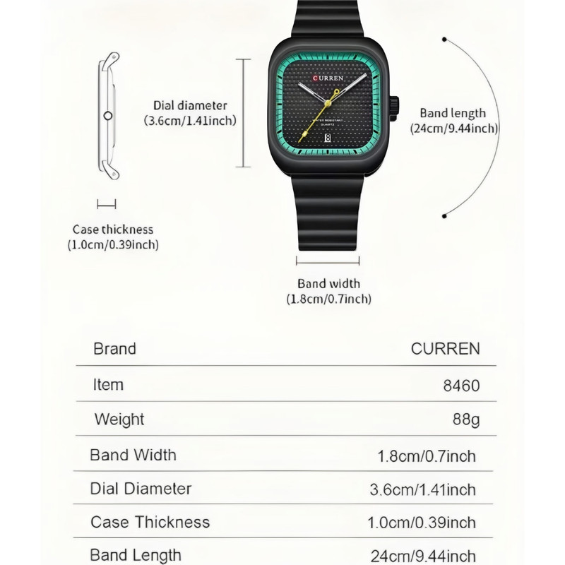 ساعت مچی عقربه‌ای مردانه کوارتز کورن مدل کلاسیک کد 3