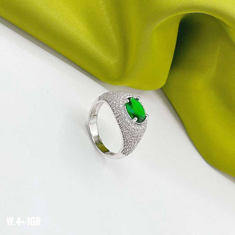 انگشتر نقره زنانه مدل مهرو 077