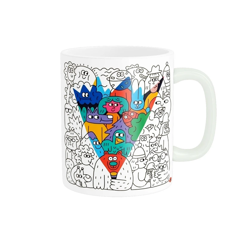 ماگ پاد آفرین مدل طرح فانتری عروسکی کد 2305