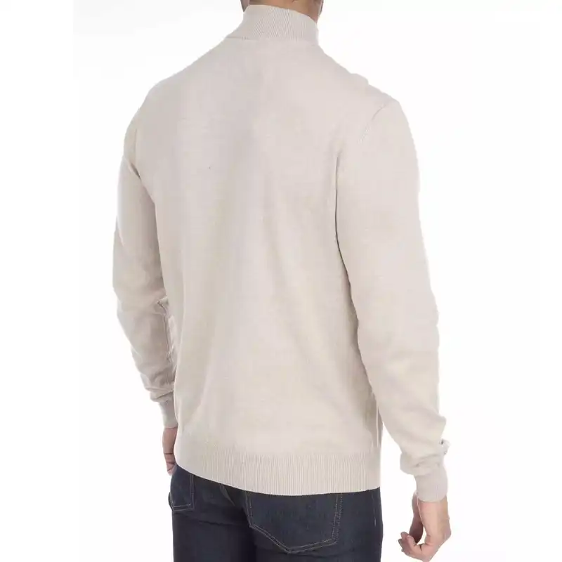 پلیور مردانه جوتی جینز مدل یقه ایستاده کد 1221126 رنگ بژ