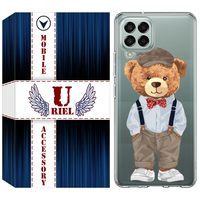 کاور یوریل مدل Clear کد 41 طرح تدی مناسب برای گوشی موبایل سامسونگ Galaxy M33