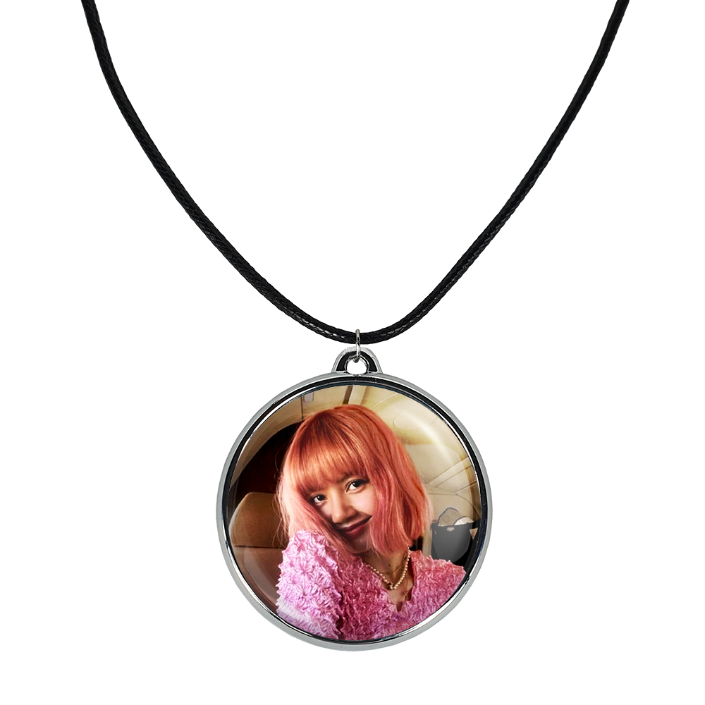 گردنبند خندالو مدل لیسا بلک پینک کد 1422814234