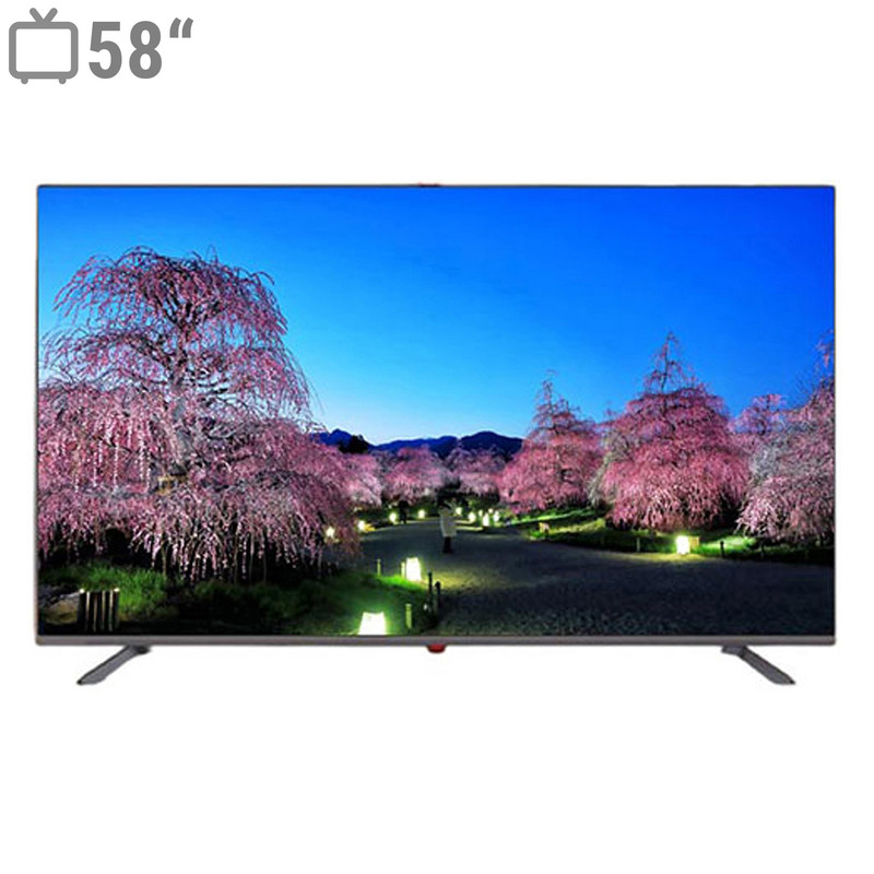 تلویزیون کیو ال ای دی هوشمند جی وی سی مدل QLT58N100 سایز 58 اینچ
