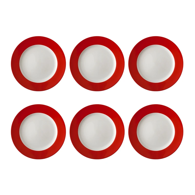 بشقاب غذاخوری چینی زرین ایران مدل ایتالیا 27 درجه عالی بسته شش عددی