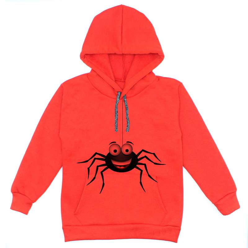 هودی پسرانه مدل عنکبوت F25 رنگ قرمز