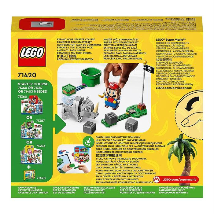 لگو سری سوپر ماریو مدل کرگدن خاکستری کد 71420