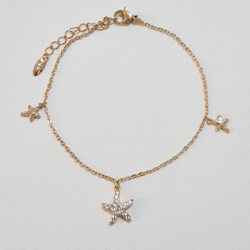 دستبند زنانه ژوپینگ مدل ستاره دریایی نگین دار 199