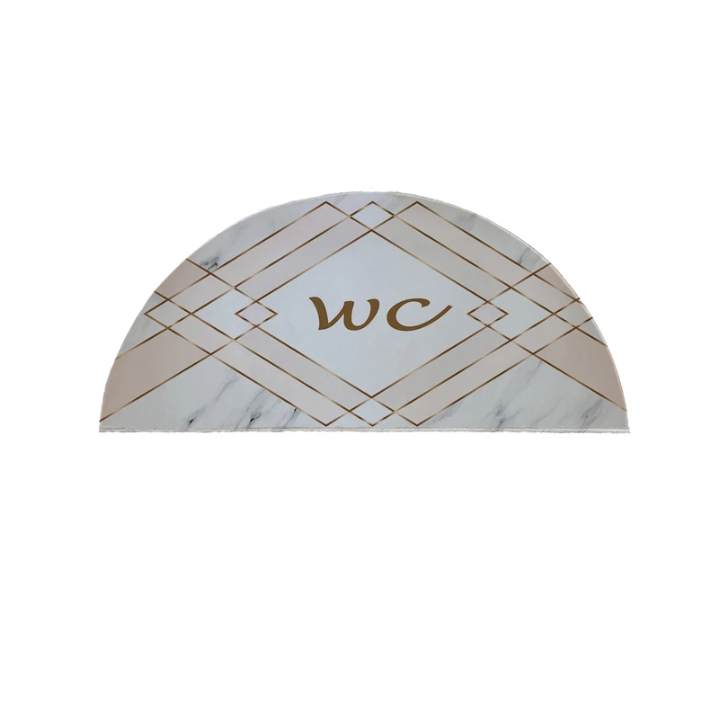  پادری مدل نیم دایره طرح سرویس بهداشتی کد 8649 سایز 90×45 سانتی متر