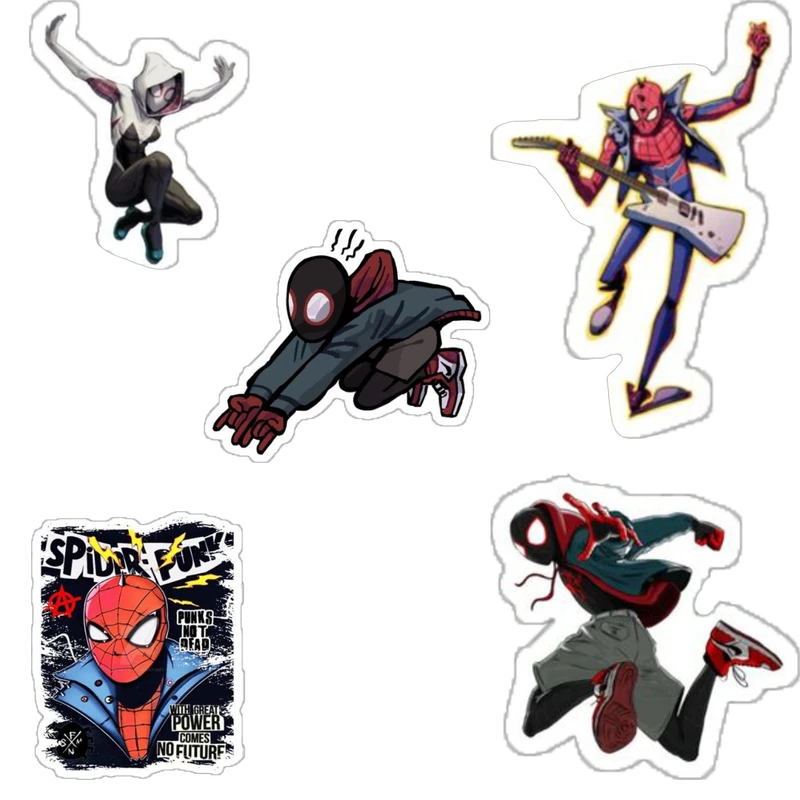 استیکر لپ تاپ و موبایل بووم طرح مرد عنکبوتی کد 3384 مدل wp مجموعه 5 عددی