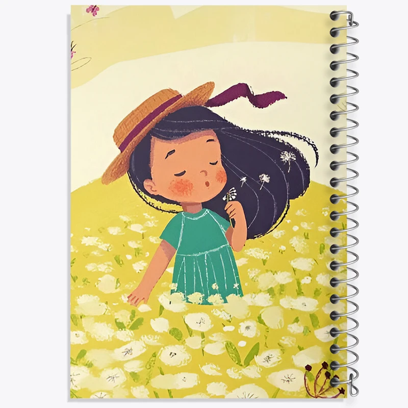 دفتر مشق 50 برگ خندالو طرح دخترانه کد F8372