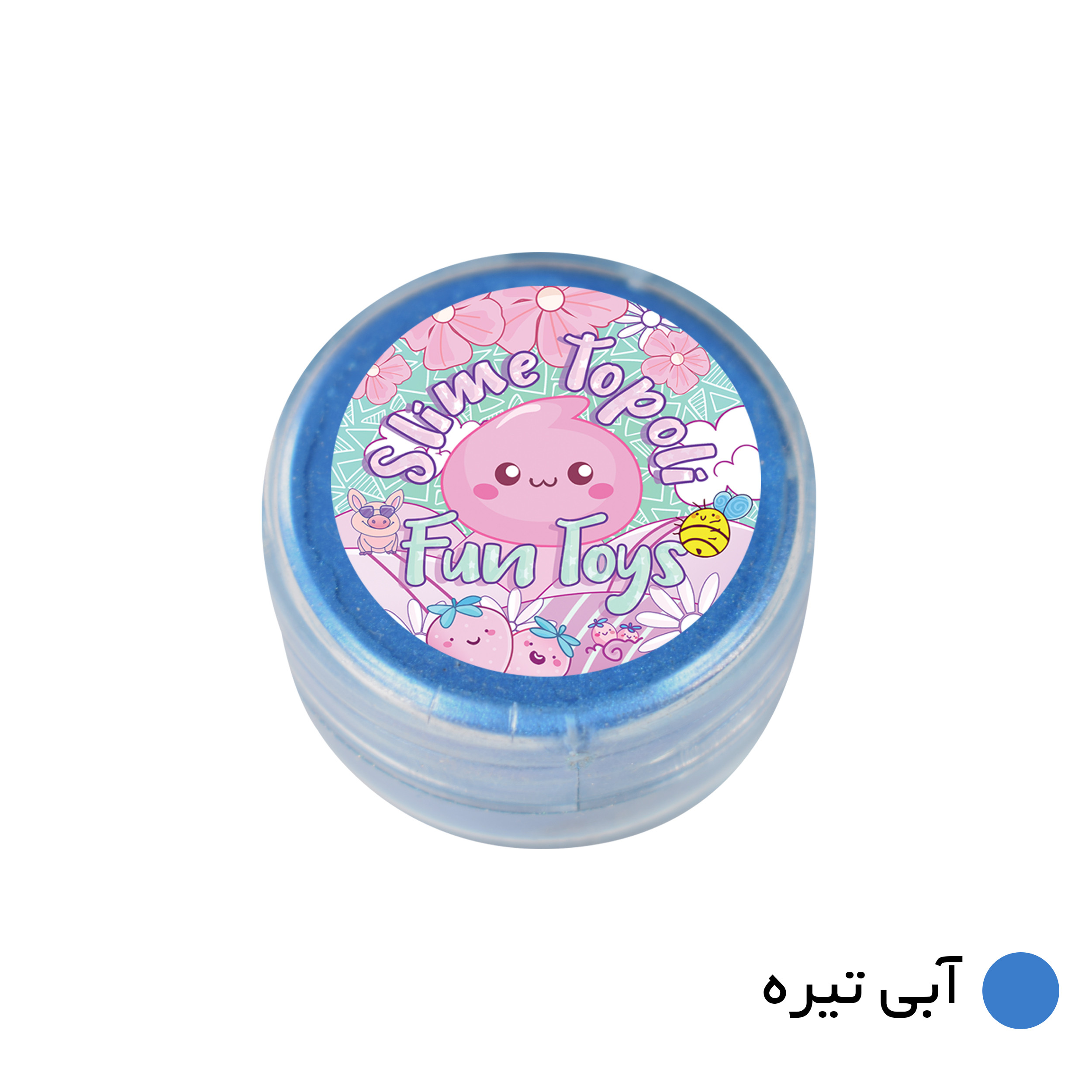 پودر رنگ اسلایم تپلی مدل Darkblu