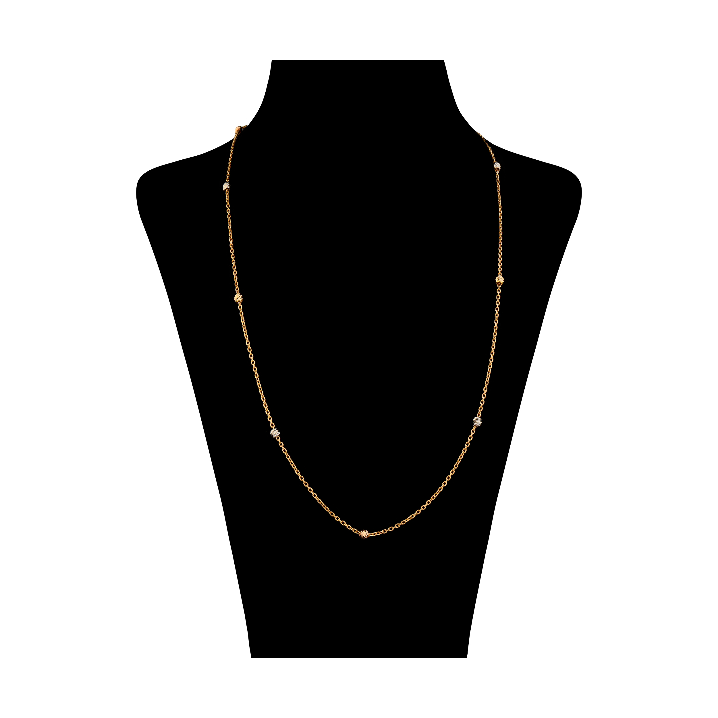 گردنبند طلا 18 عیار زنانه مایا ماهک مدل MM1544 طرح گوی تراش