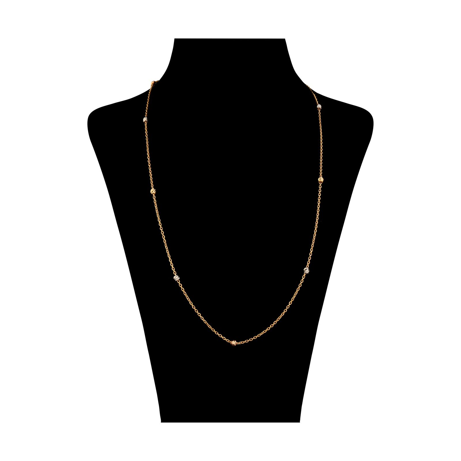 گردنبند طلا 18 عیار زنانه مایا ماهک مدل MM1544 طرح گوی تراش -  - 1