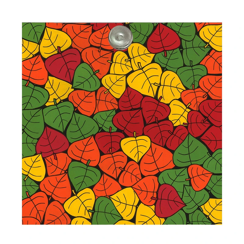 آینه جیبی طرح فانتزی برگ پاییزی مدل A010