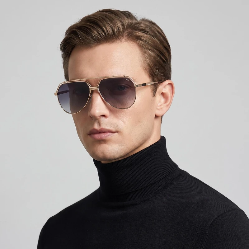 عینک آفتابی خلبانی (Aviator) مردانه آلبرت وگ مدل JS8554C84-P120