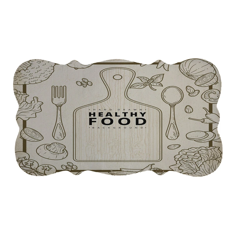 پادری طرح HEALTHY FOOD کد 8463 سایز 110×60 سانتی متر