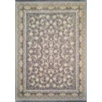 فرش ماشینی افرند کد 23703 زمینه نقره ای