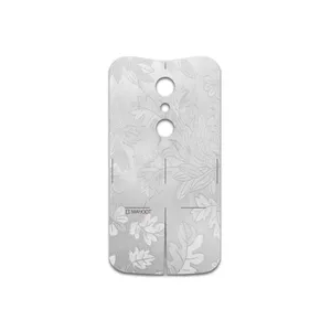 MAHOOT Silver-Wildflower Cover Sticker for Motorola Moto G 2nd gen