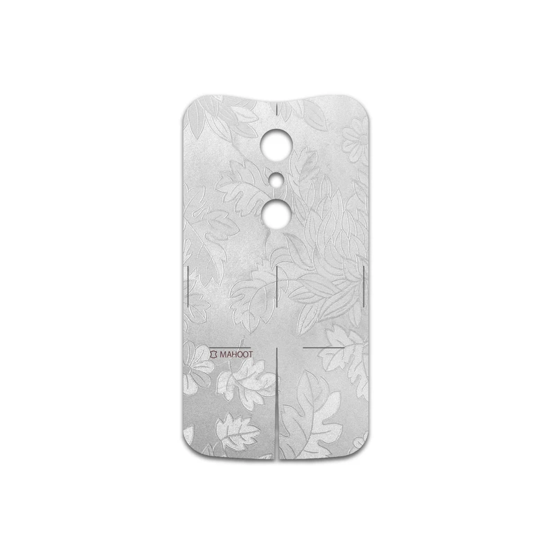 برچسب پوششی ماهوت مدل Silver-Wildflower مناسب برای گوشی موبایل موتورولا Moto G 2nd gen