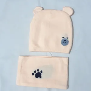 ست کلاه و شالگردن بافتنی بچگانه مدل آرش