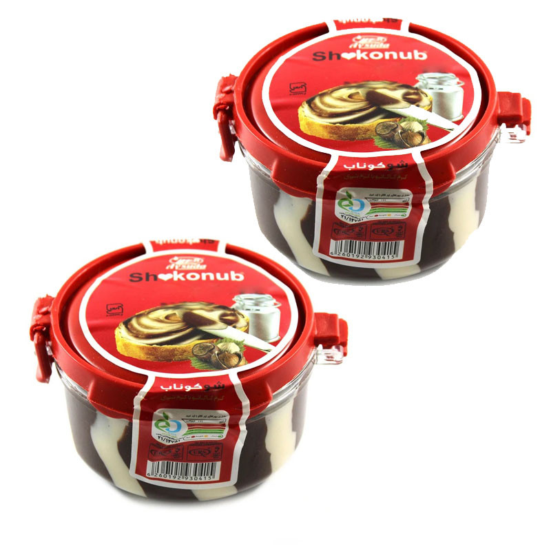 شکلات صبحانه شوکوناب دو رنگ آی سودا - 250 گرم بسته 2 عددی